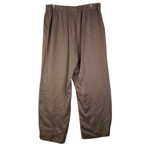 J Jill Elements Pants Womens Size Large L Shale Brown Gray Stretch Tencel New - Picture 3 of 9